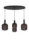 Preview: Lucide ELOISE MULTI PENDEL E27 Pendelleuchten 4-fach Modern Schwarz 70-150cm 45405/04/30