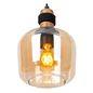 Preview: Lucide ILONA Pendelleuchte 3x E27 Amber, Schwarz 45408/03/62