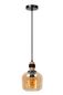 Preview: Lucide ILONA Pendelleuchte E27 Amber, Schwarz 45408/18/62