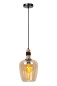 Preview: Lucide ILONA Pendelleuchte E27 Amber, Schwarz 45408/22/62