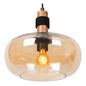 Preview: Lucide ILONA Pendelleuchte E27 Amber, Schwarz 45408/30/62