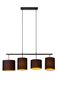 Preview: Lucide MAYA Pendelleuchte 4x E27 Schwarz, Mattes Gold, Messing 45409/04/30