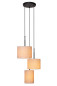 Preview: Lucide MAYA Pendelleuchte 3x E27 Beige, Schwarz 45409/13/38