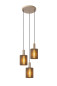 Preview: Lucide LAMBRES E27 Pendelleuchten 3-fach Modern Schwarz 70-164cm 45410/13/41