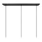 Preview: Lucide RAFAL Pendelleuchte 3x E27 Grau, Schwarz 45492/03/36