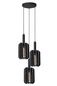 Preview: Lucide RAFAL Pendelleuchte 3x E27 Grau, Schwarz 45492/13/36
