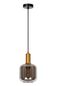 Preview: Lucide JOANET Pendelleuchte E27 Rauchfarbe Grau, Mattes Gold, Messing 45494/16/65