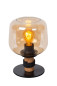 Preview: Lucide ILONA Tischlampe E27 Amber, Schwarz 45508/01/62