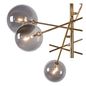 Preview: Lucide ALARA LED Pendelleuchte 6x G4 6x 1,5W Gold, Rauchfarbe Grau 46417/06/10