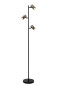 Preview: Lucide UPTON GU10 Stehlampe 3-fach Modern Rauchfarbe 57700/03/65