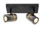 Preview: Lucide UPTON GU10 Deckenstrahler 2-fach Modern Rauchfarbe 57900/02/65