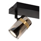 Preview: Lucide UPTON GU10 Deckenstrahler 2-fach Modern Rauchfarbe 57900/02/65