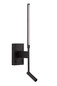Preview: Lucide FINAN LED Wandleuchte 6W Warmweiss Modern Schwarz 68210/09/30