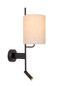 Preview: Lucide MAGIC E27 Wandleuchte Modern Schwarz 68211/82/30