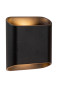 Preview: Lucide ATILA LED Wandleuchte 2-fach 5W dimmbar IP65 Warmweiss Modern Schwarz 69805/12/30