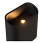 Preview: Lucide ATILA LED Wandleuchte 2-fach 5W dimmbar IP65 Warmweiss Modern Schwarz 69805/12/30