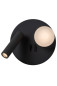 Preview: Lucide MATIZ LED Wandleuchte USB Aufladung 3,7W 360° drehbar Schwarz, Opal 77286/02/30