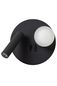 Preview: Lucide MATIZ LED Wandleuchte USB Aufladung 3,7W 360° drehbar Schwarz, Opal 77286/02/30
