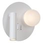 Preview: Lucide MATIZ LED Wandleuchte USB Aufladung 3,7W 360° drehbar Weiß, Opal 77286/02/31
