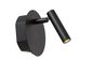 Preview: Lucide JOLIJN LED Wandleuchte 2W 360° drehbar Schwarz 77288/03/30