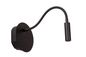 Preview: Lucide JOLIJN LED Wandleuchte 2W mit flexiblem Lesearm Schwarz 77289/03/30