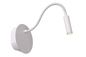 Preview: Lucide JOLIJN LED Wandleuchte 2W mit flexiblem Lesearm Weiß 77289/03/31