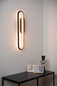 Preview: Lucide THELMA LED Wandleuchte 24W dimmbar Warmweiss Modern Schwarz 78200/22/30
