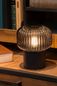 Preview: Lucide JANY Tischlampe E14 Schwarz, Rauchfarbe Grau 78595/01/30