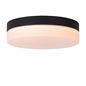 Preview: Lucide BISKIT LED Deckenleuchte 12W Schwarz, Opal Sensor IP44 79111/24/30