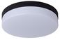 Preview: Lucide BISKIT LED Deckenleuchte 18W Schwarz, Opal Sensor IP44 79111/30/30
