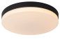 Preview: Lucide BISKIT LED Deckenleuchte 36W Schwarz, Opal Sensor IP44 79111/40/30