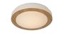 Preview: Lucide DIMY LED Deckenleuchte 3-Stufen-Dimmer 12W dimmbar Helles Holz, Opal 79179/12/72
