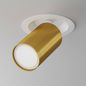 Preview: Maytoni Focus S Deckenleuchte, Deckenlampe GU10 12,3cm Weiss / matt Gold