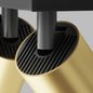 Preview: Maytoni Focus S Deckenleuchte, Deckenlampe 2x GU10 6x44cm Schwarz / matt Gold