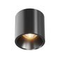 Preview: Maytoni Alfa LED Deckenleuchte, Deckenlampe 12W Schwarz 90Ra ø7cm Warmweiss