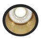 Preview: Maytoni Reif Downlight, Einbauleuchte GU10 Schwarz, Gold Ø68mm