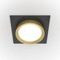 Preview: Maytoni Hoop Downlight, Einbauleuchte GX53 Gold / Schwarz