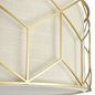 Preview: Maytoni Messina Deckenleuchte 5x E27 Gold Leinen