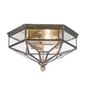 Preview: Maytoni Zeil Deckenleuchte 3x E27 Bronze Glas
