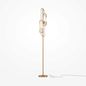 Preview: Maytoni Marmo Stehleuchte, Stehlampe 2x G9 Gold-Farbe