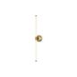 Preview: Maytoni Axis LED Wandleuchte, Wandlampe 16W Gold-Farbe Warmweiss