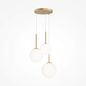 Preview: Maytoni Basic form Pendelleuchte, Hängeleuchte 3x E14 45cm Gold-Farbe