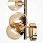 Preview: Maytoni Dallas Wandleuchte, Wandlampe 3x G9 Bernstein, Amber Gold-Farbe