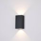 Preview: Maytoni Times Square LED Wandleuchte 6W Schwarz IP54