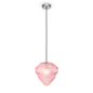 Preview: Maytoni Globo Pendelleuchte, Hängeleuchte E27 Chrom rosa, pink Glas