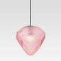 Preview: Maytoni Globo Pendelleuchte, Hängeleuchte E27 Chrom rosa, pink Glas
