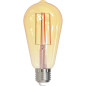Preview: Müller Licht LED Lampe ST64 7W 51W 220-240V E27 650lm 2000K DIM Retro-gold 401080