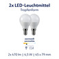 Preview: Müller Licht LED Lampe P45 Tropfen E14 40W 470lm 2700K 575-SMD/COB DUO 401116