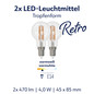 Preview: Müller Licht LED Lampe G45 Retro Tropfen E14 40W 470lm 2700K 575 401122