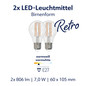 Preview: Müller Licht LED Lampe A60 Retro Birne E27 60W 806lm 2700K 575 401124